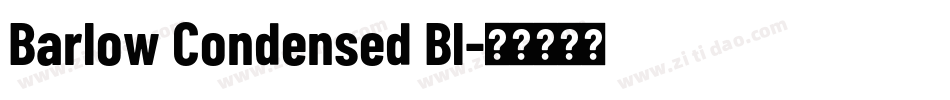 Barlow Condensed Bl字体转换